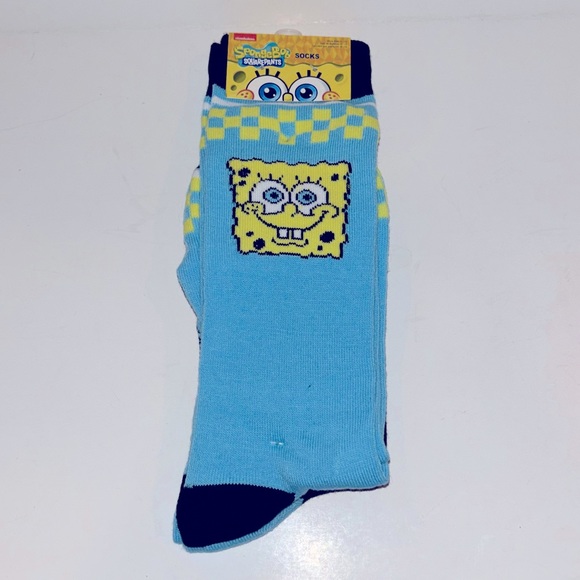 Sponge Bob Socks Men’s sz 6 - 12. Two pair. - Picture 1 of 9